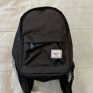 Herschel Supply Co. black canvas mini backpack